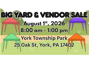 2026 Big Yard & Vendor Sale