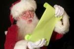 Santa Reading His List